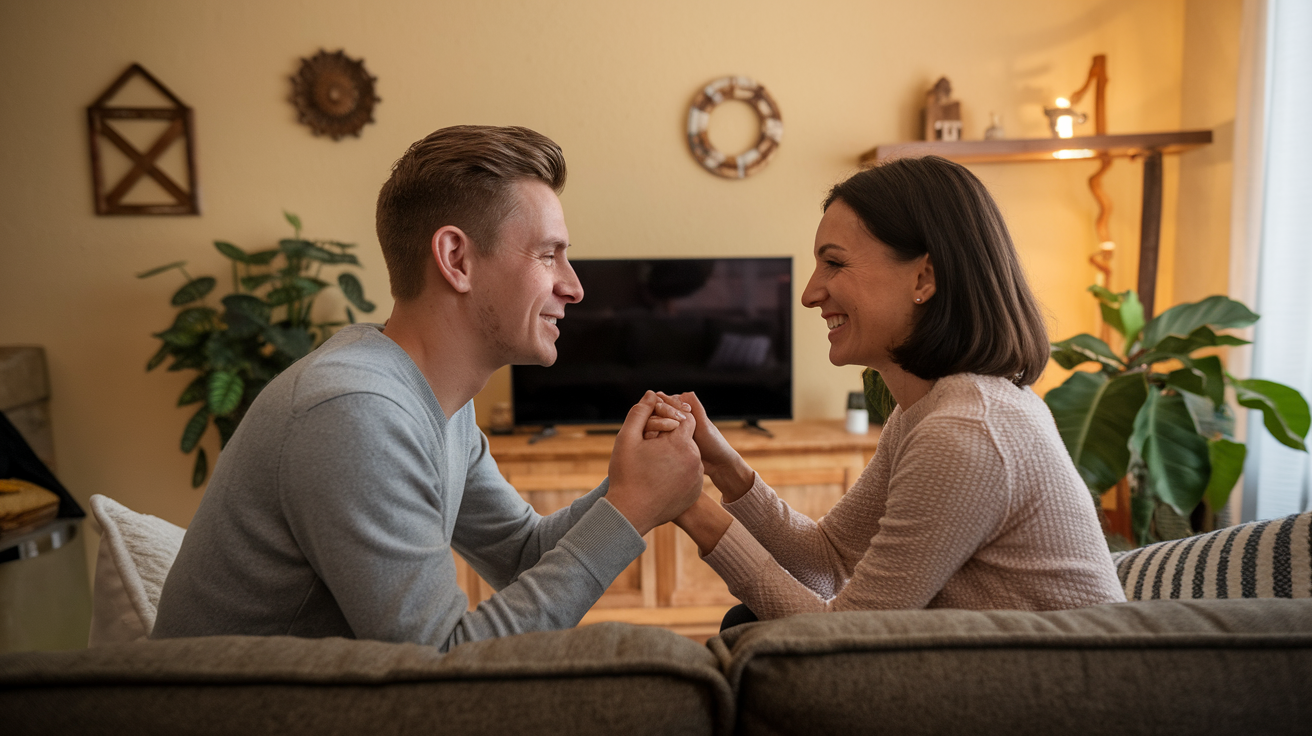 couple having conversation