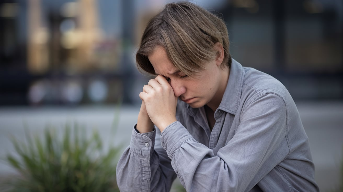 person is sad